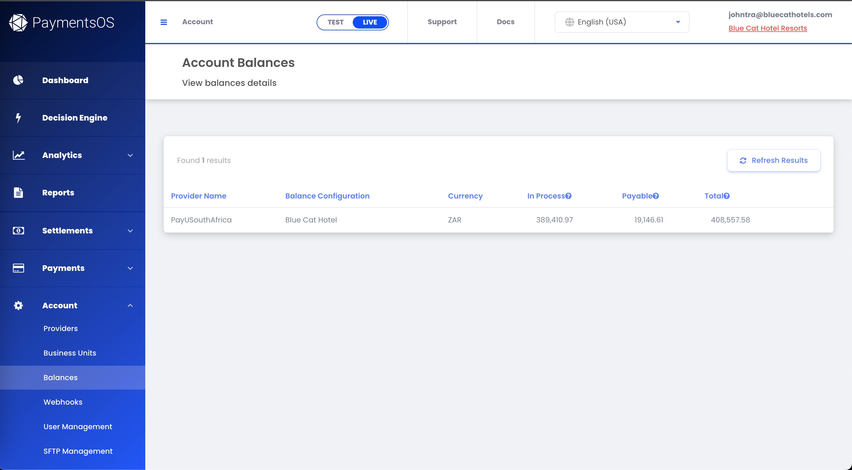 Account Balances